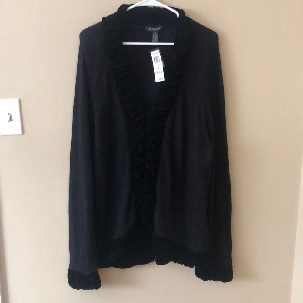 INC plus size black sweater